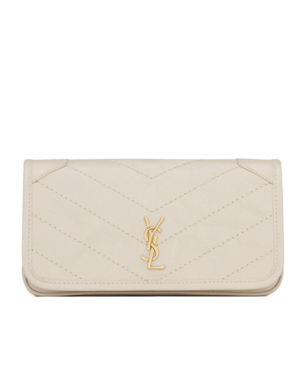 Saint Laurent Natural Niki Chain Pouch