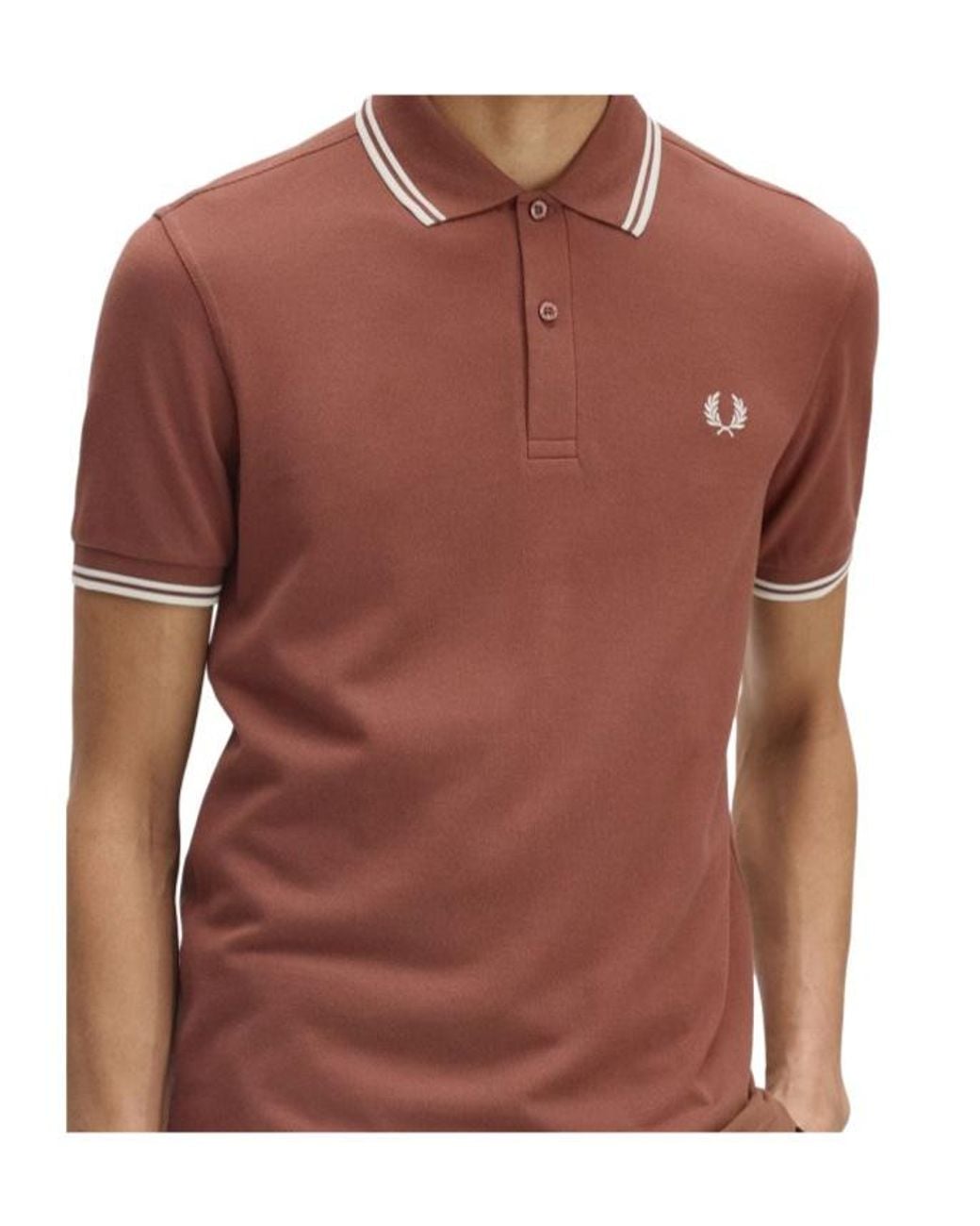 Fred Perry Red Logo Polo Shirt for men