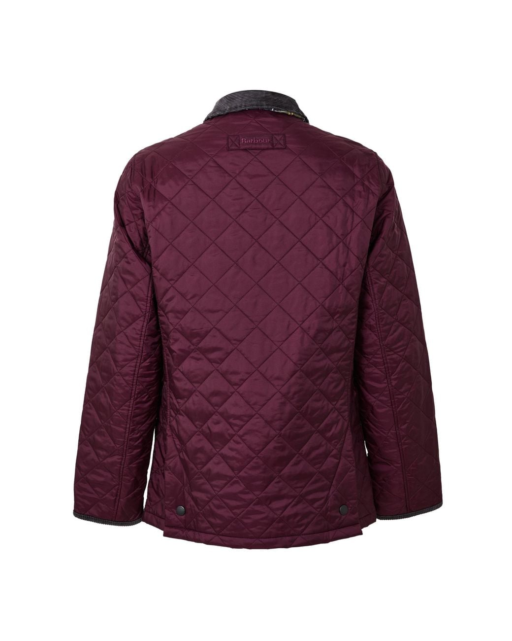 Barbour Purple Diamond Quilted Collared Jacket for men