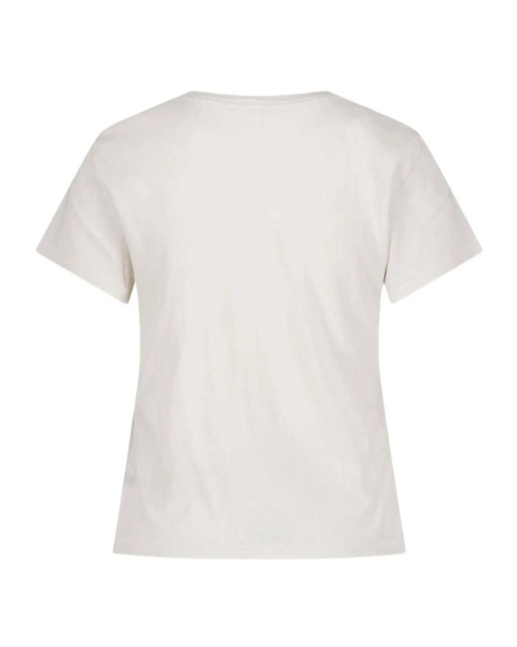 Re/done White Crew-Neck Short-Sleeve T-Shirt