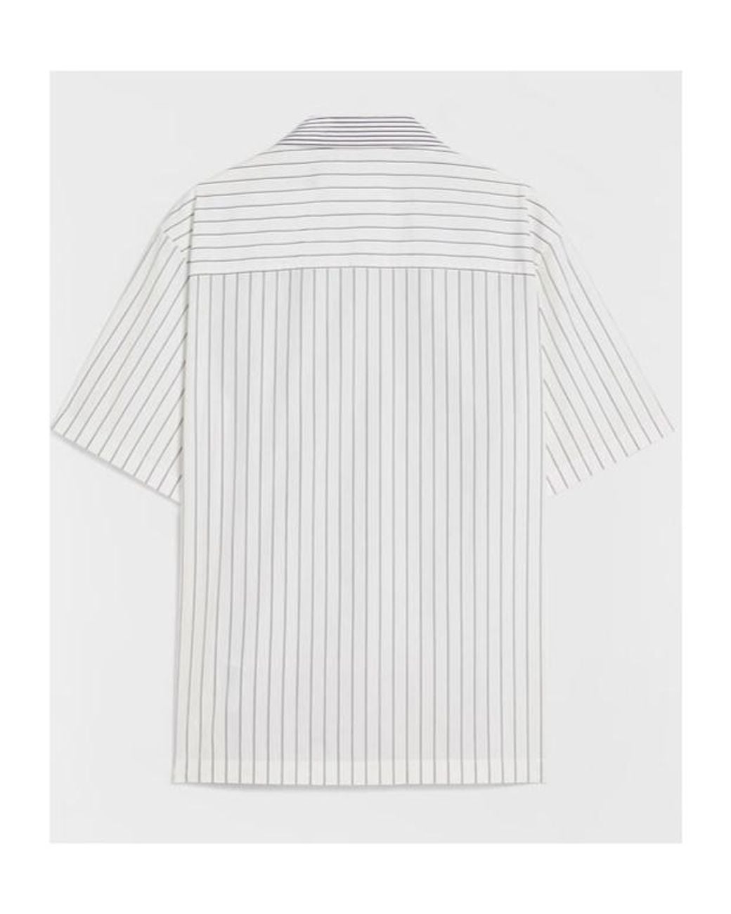 Jil Sander White Lightweight Striped Shirt for men