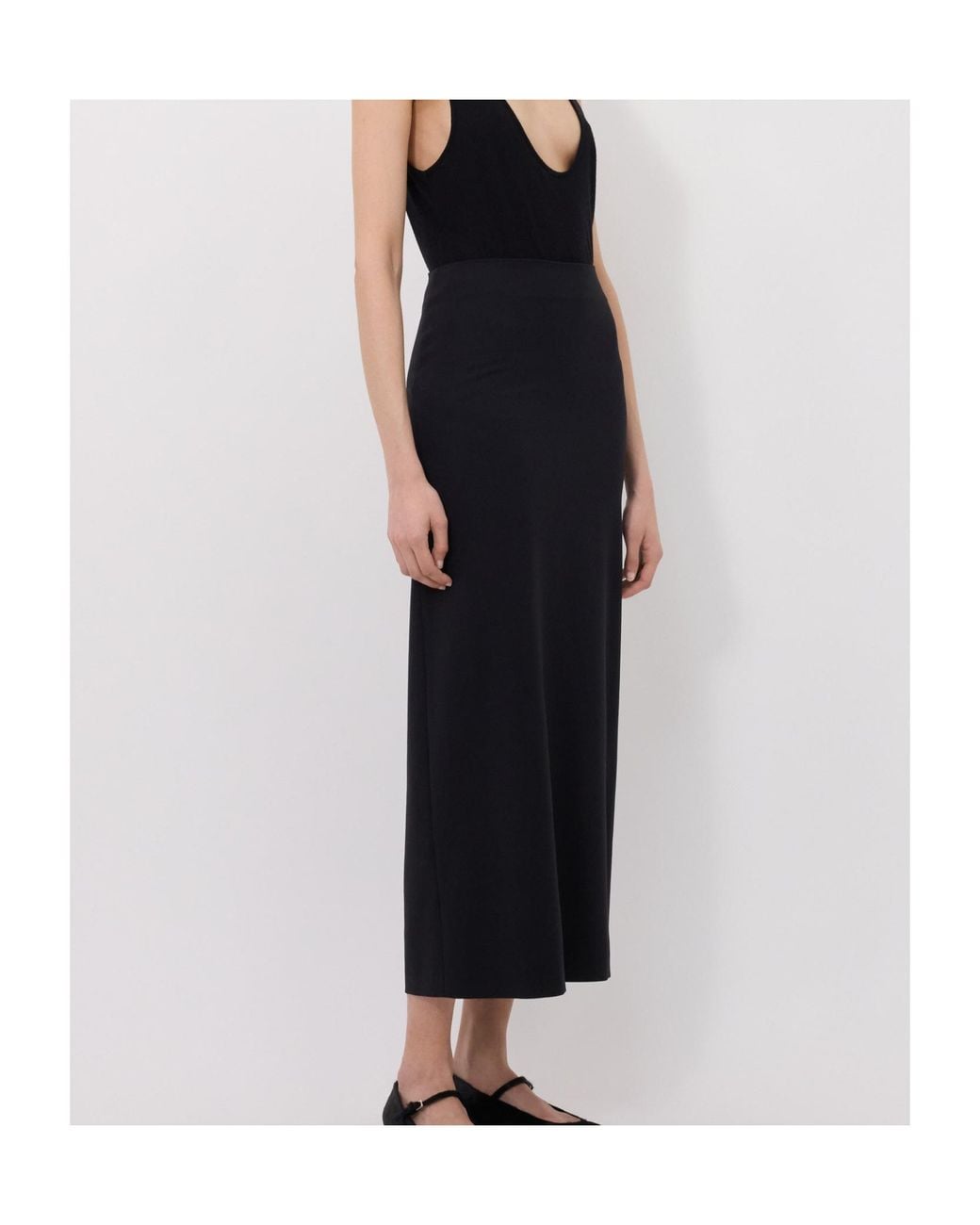Loulou de Saison Black Samos Flared Skirt