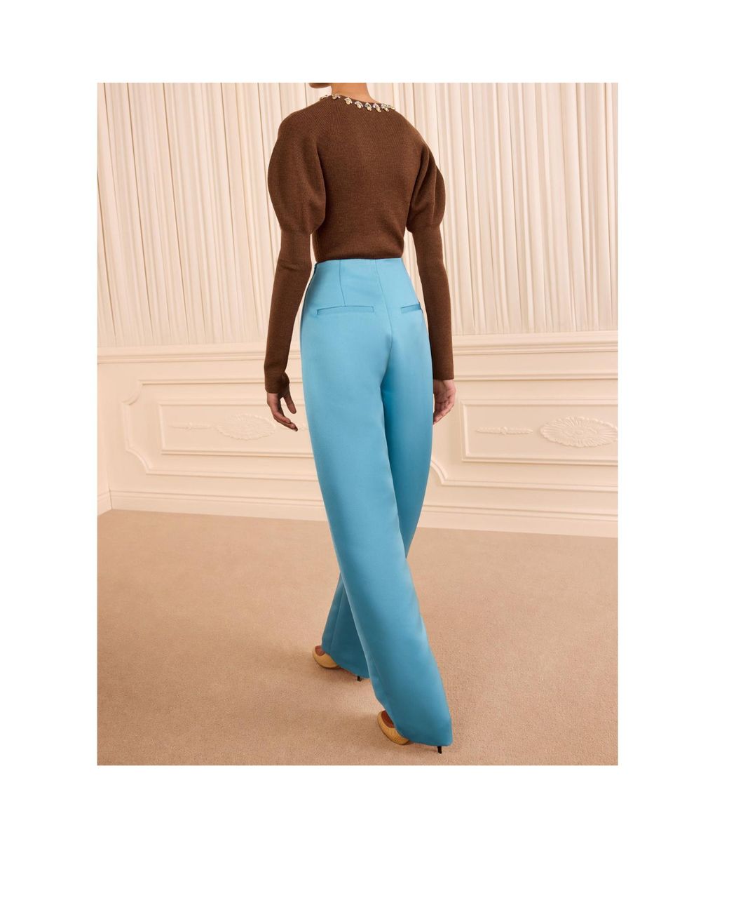 Ulla Johnson Blue High-Waisted Casual Trousers