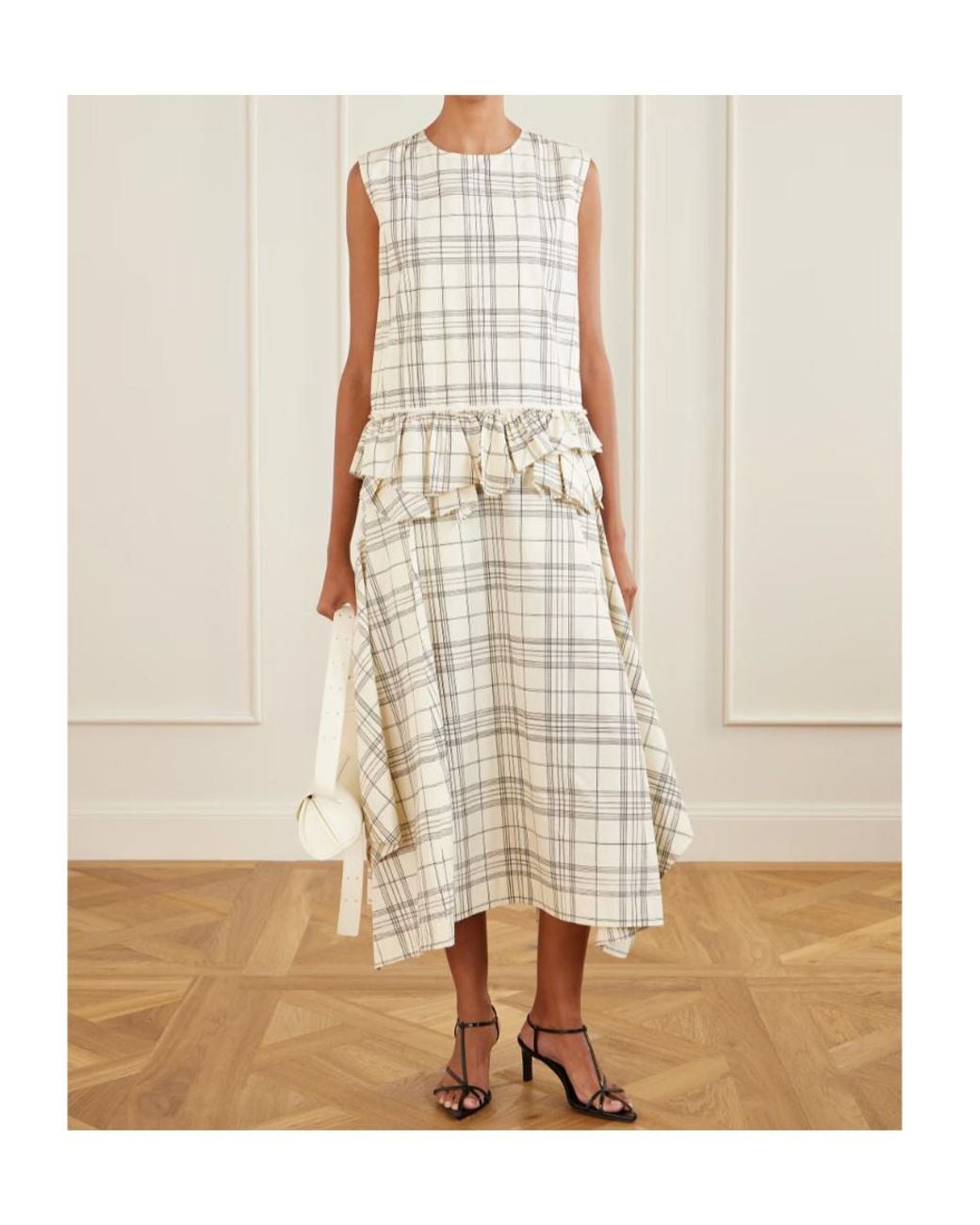 Jil Sander White Sleeveless Dress