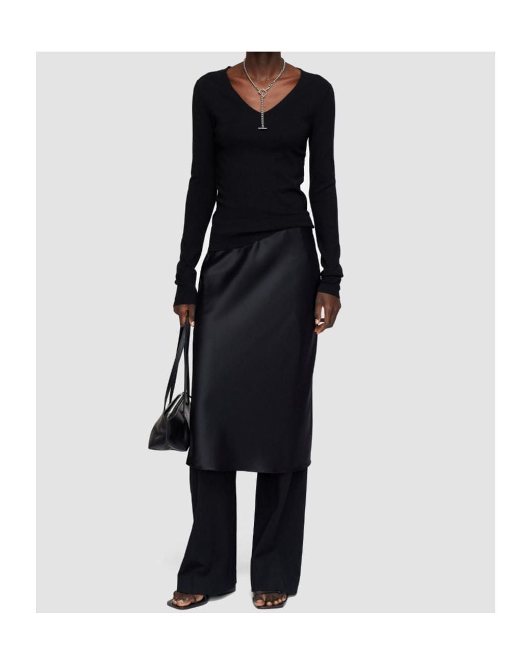 Joseph Black V-Neck Sweater