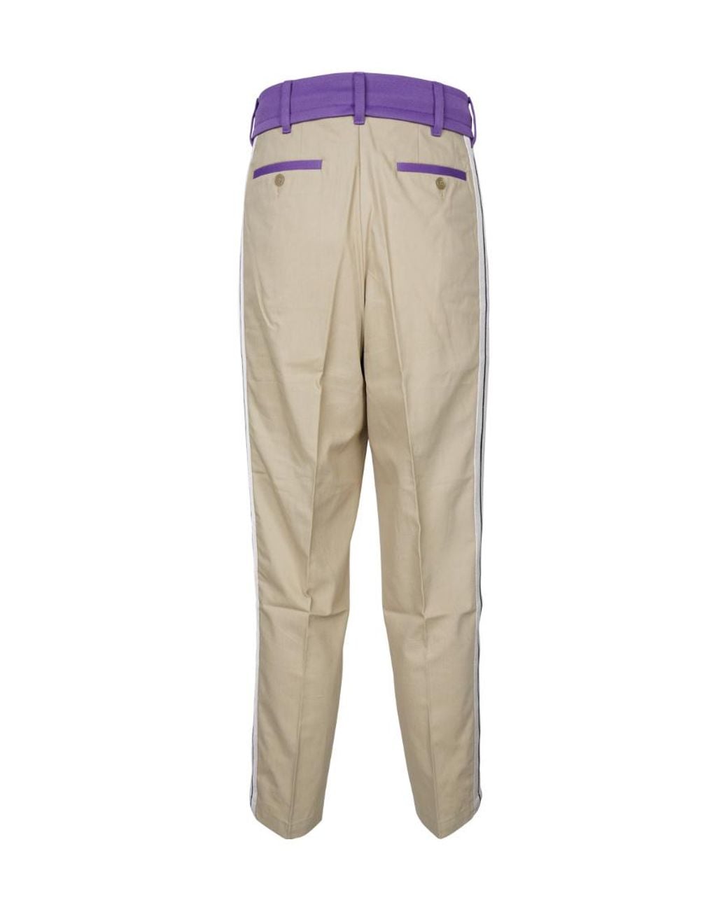 Palm Angels Natural Logo Drawstring Track Pants for men
