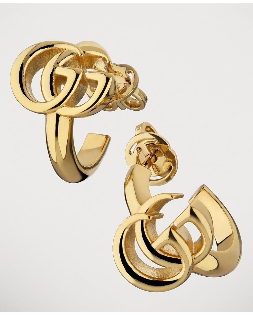 Gucci Metallic Gg Marmont Earrings