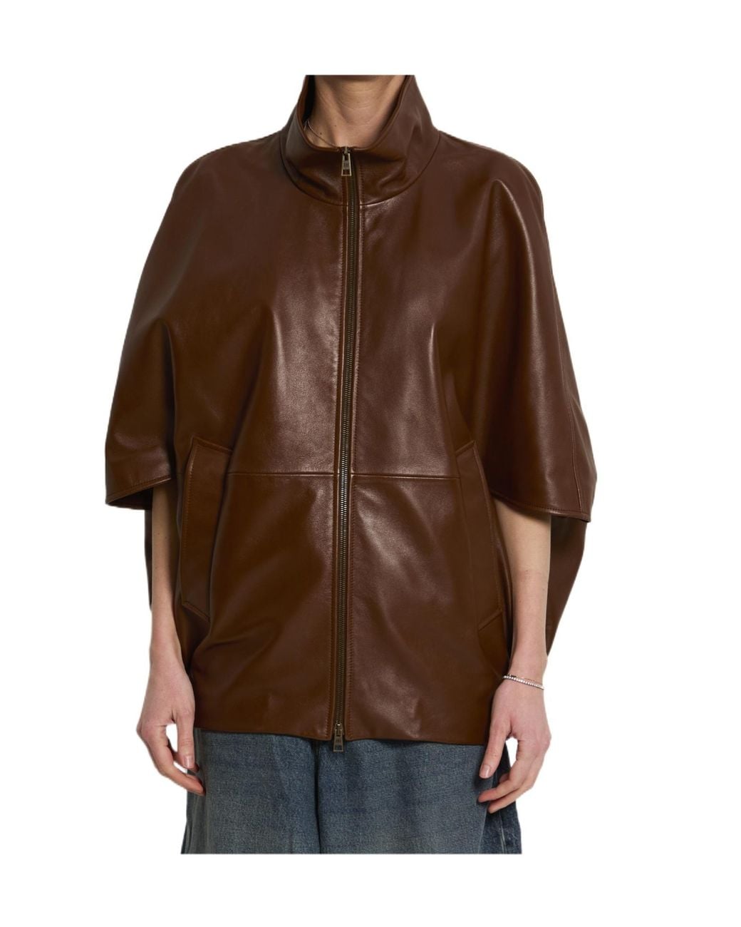 Balenciaga Brown Cooon Bomber Jacket