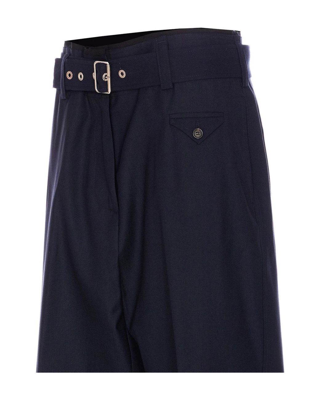 Pinko Blue Matching Belt Cargo Trousers