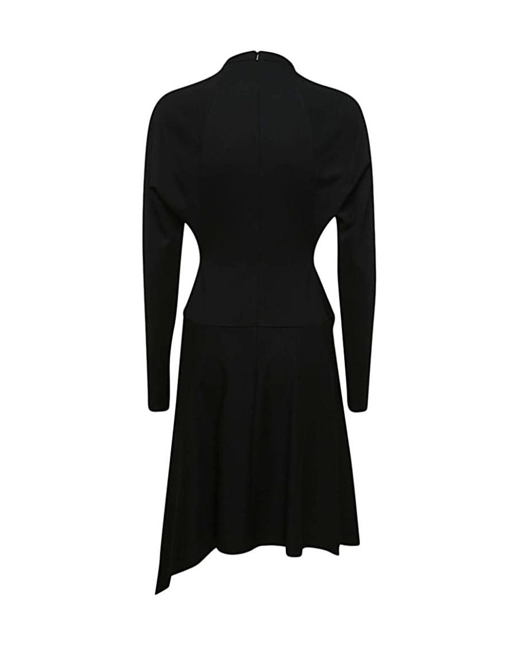J.W. Anderson Black Chained Asymmetric-Hem Midi-Dress