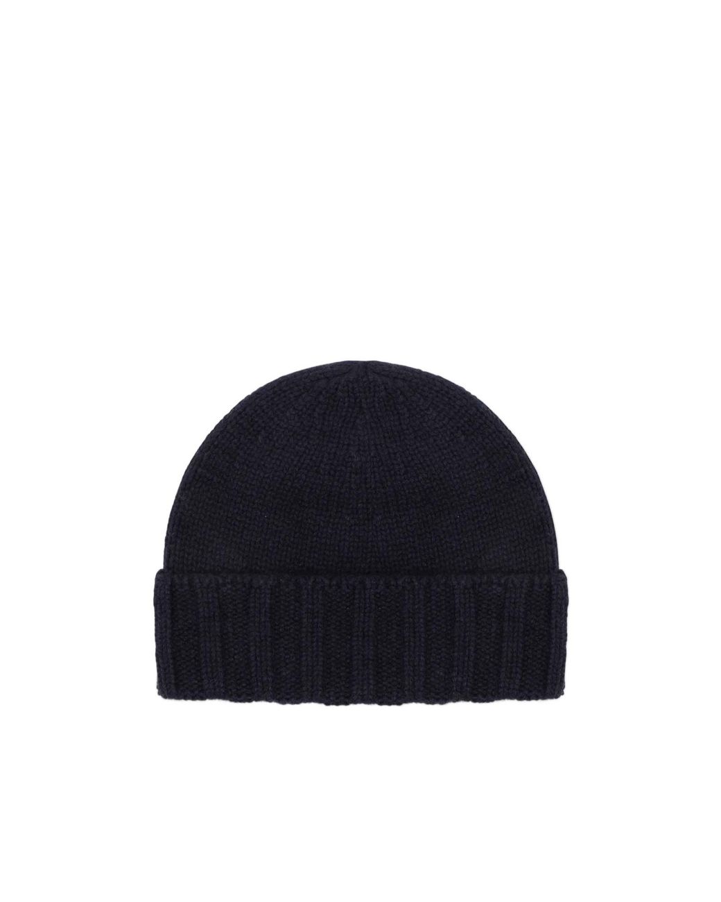Drumohr Blue Ribbed Knit Hat for men