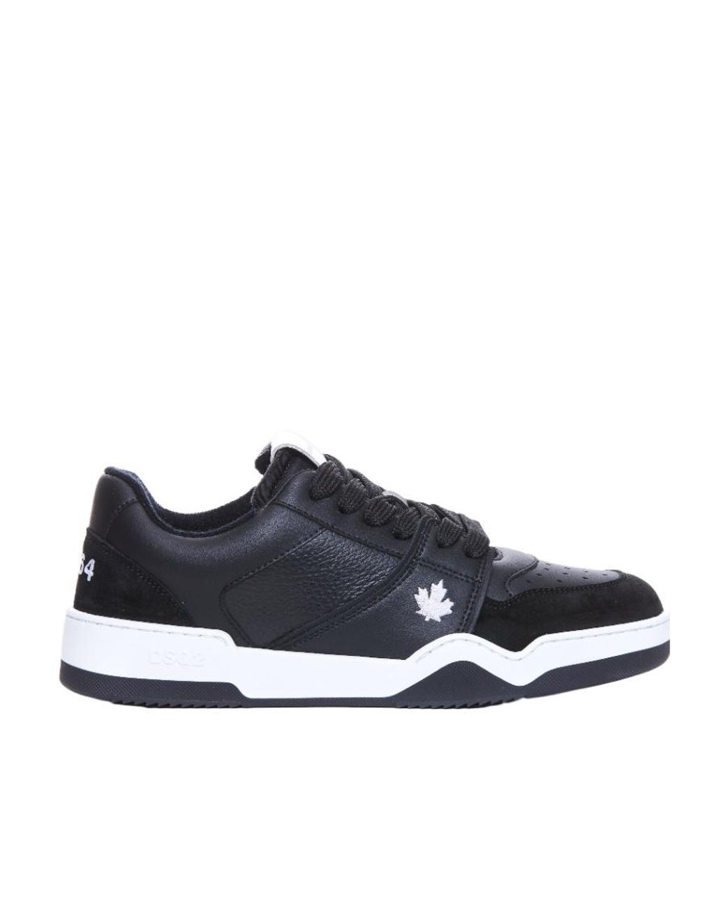 DSquared² Blue Logo-Embroidered Low-Top Sneakers for men