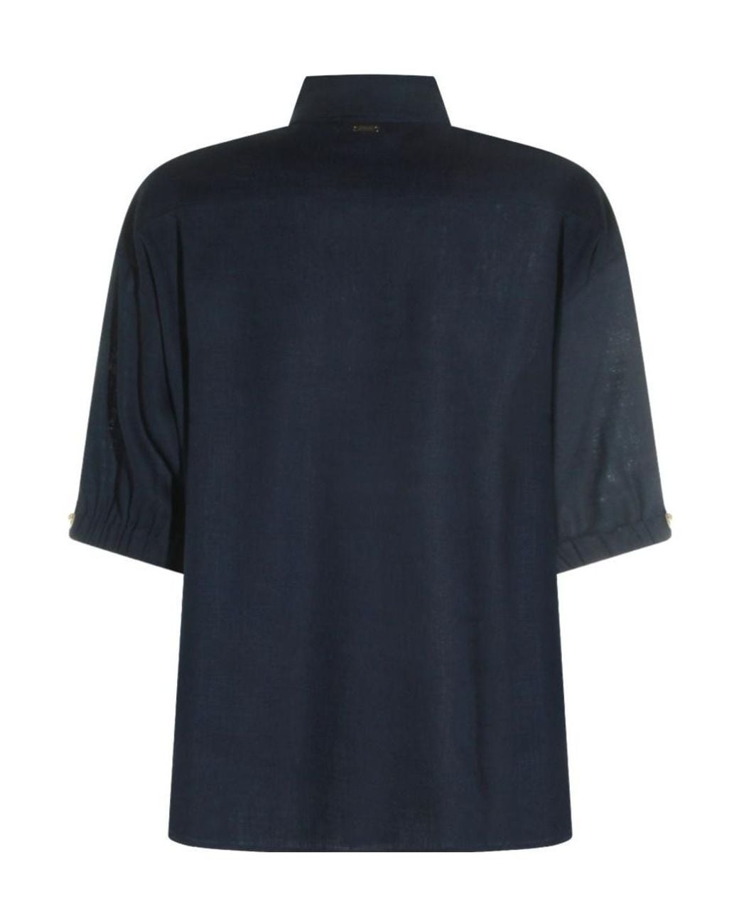 Herno Blue Drawstring Detail Shirt