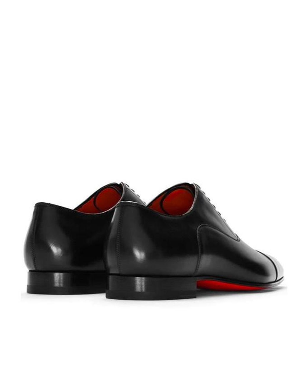 Christian Louboutin Black Lace-Up Business Formal Shoes for men
