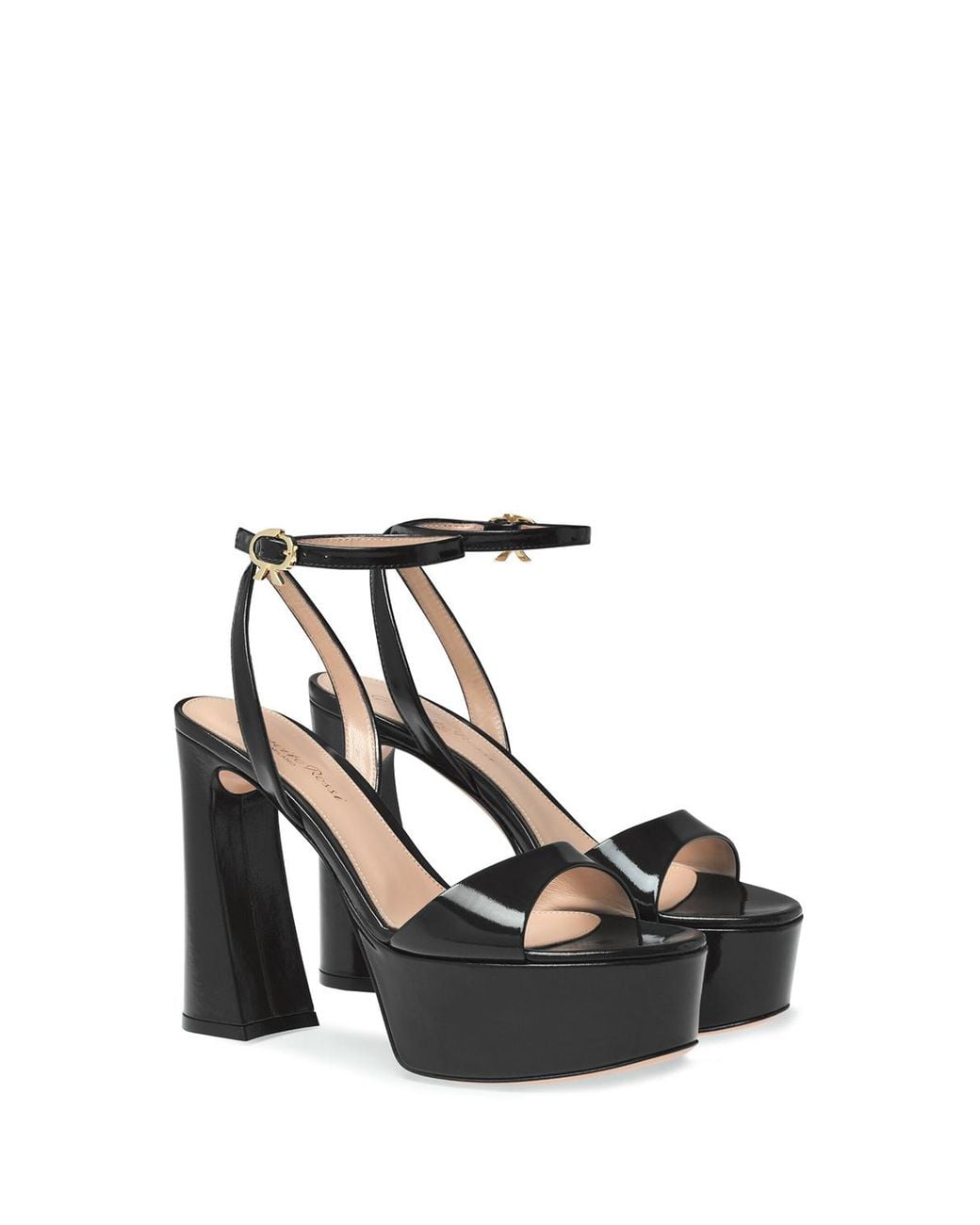 Gianvito Rossi Black Nancy Heeled Sandals