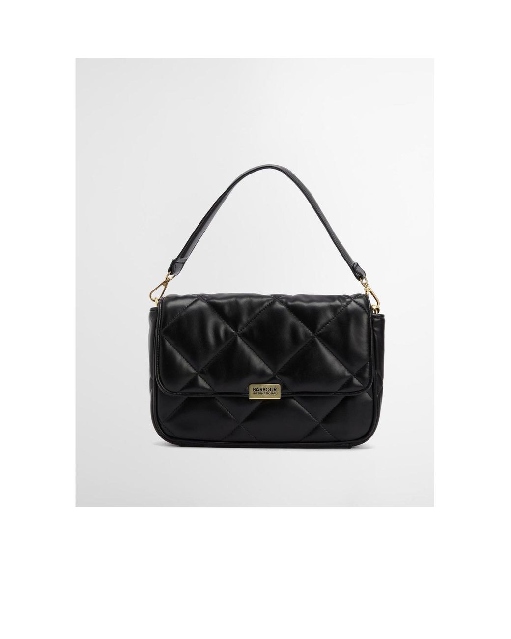 Barbour Black Minimalist Shoulder Bag