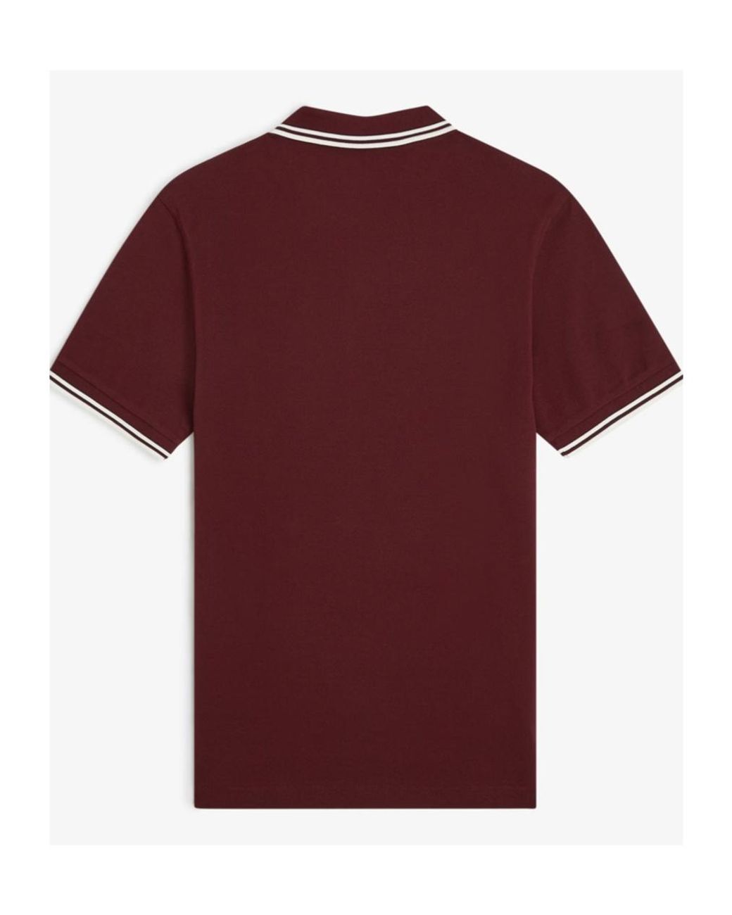 Fred Perry Red Short Sleeve Twin Tipped Polo Shirt for men