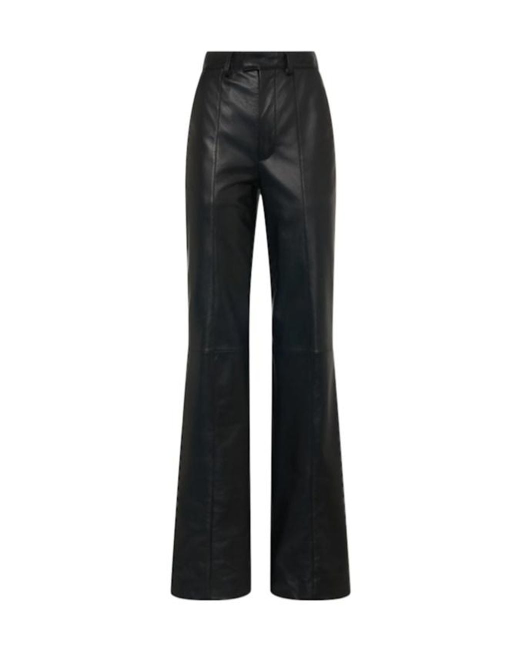 GIUSEPPE DI MORABITO Black Leather Flared Pants