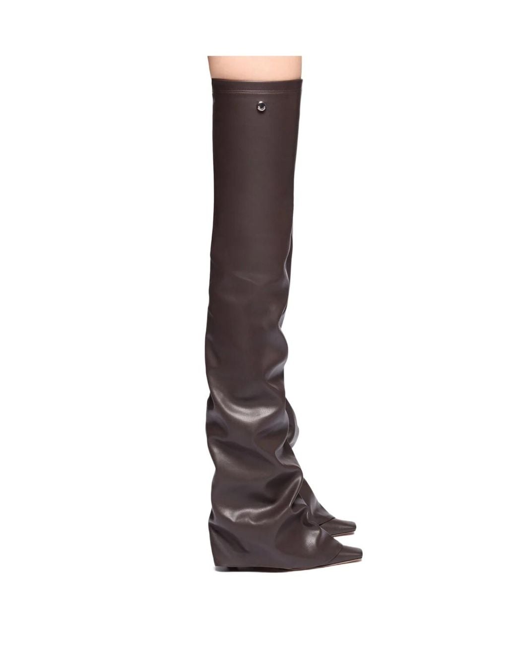 The Attico White 95Mm Over-The-Knee Boots