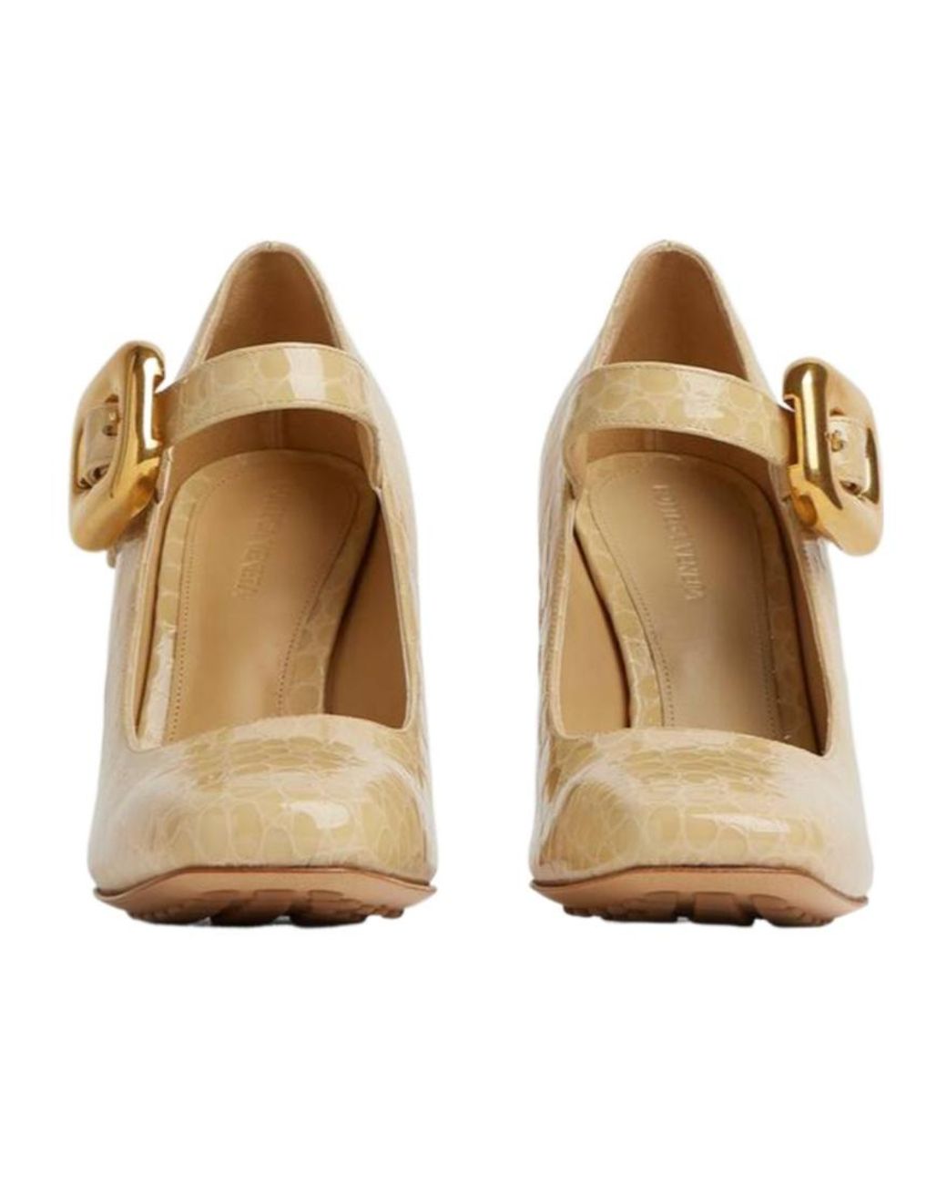 Bottega Veneta Metallic Monstra Mary-Jane Pumps