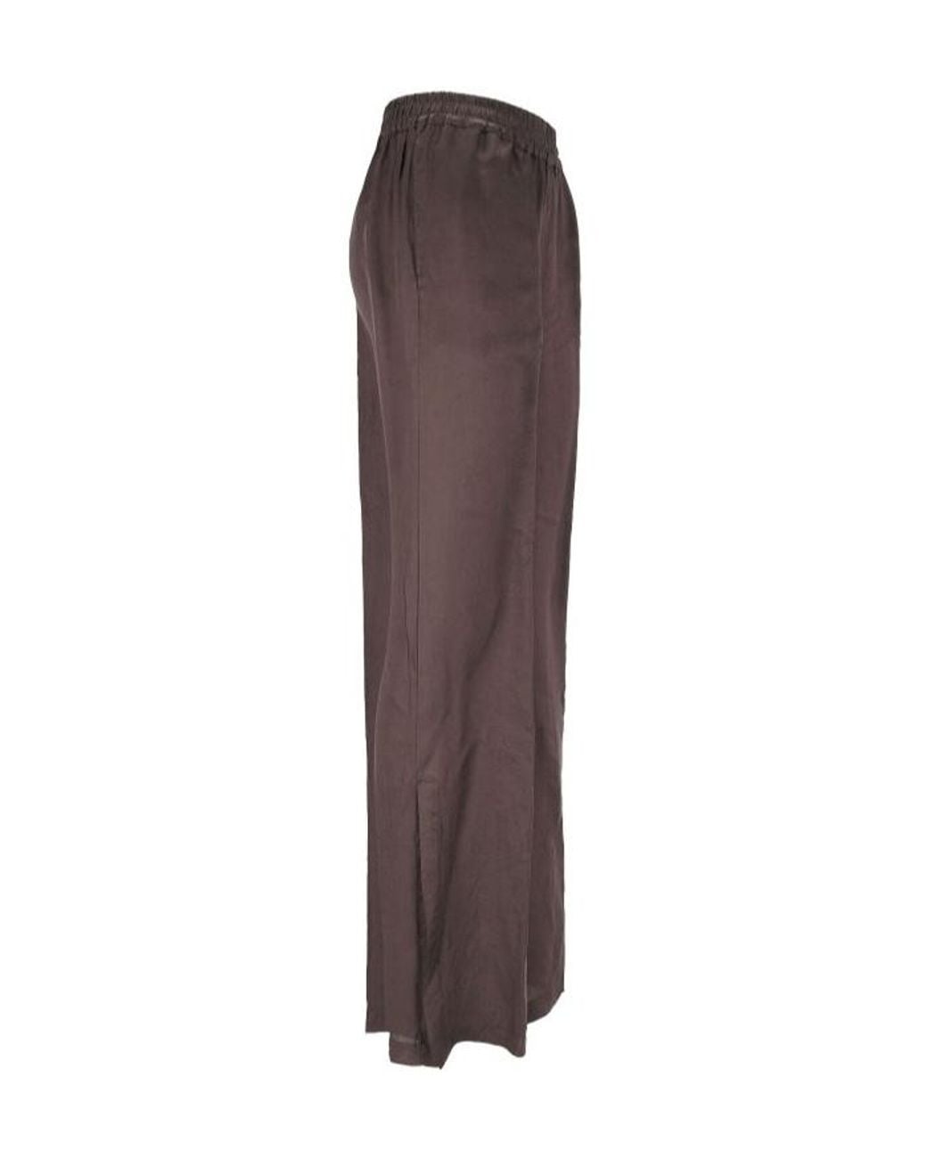 Aspesi Brown Elasticated Waistband Straight Trousers
