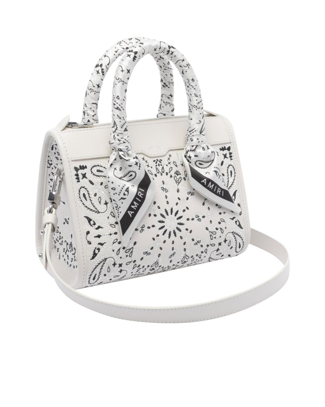 Amiri White Bandana Micro Triangle Handbag