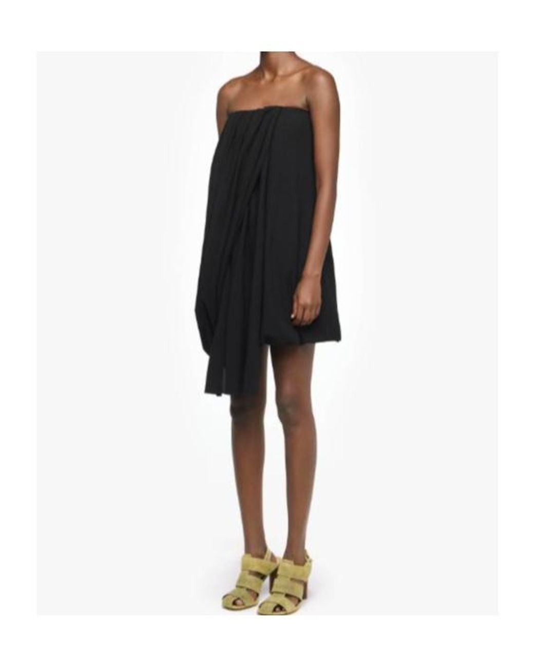 J.W. Anderson Black Jw Anderson Draped Bustier Dress