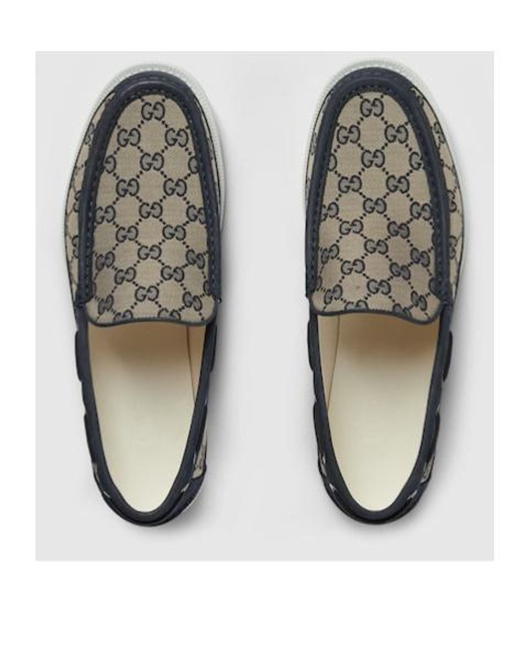 Gucci Gray Original Gg Loafers for men