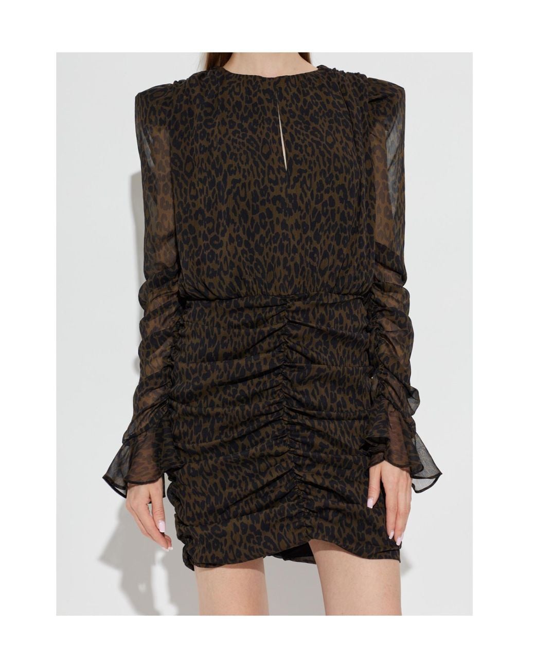 ROTATE BIRGER CHRISTENSEN Black Long-Sleeved Dress