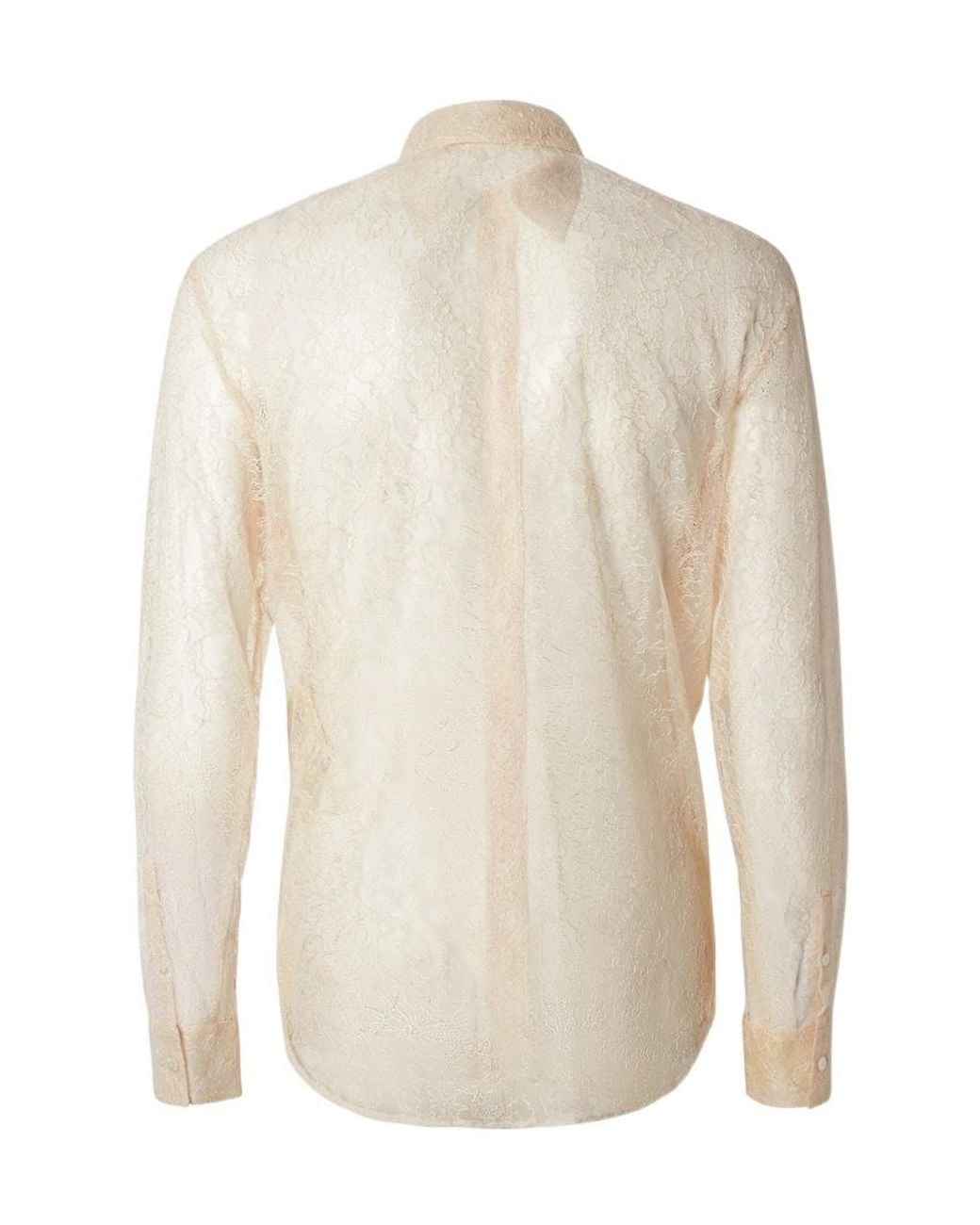 Fendi White Lace Shirt for men