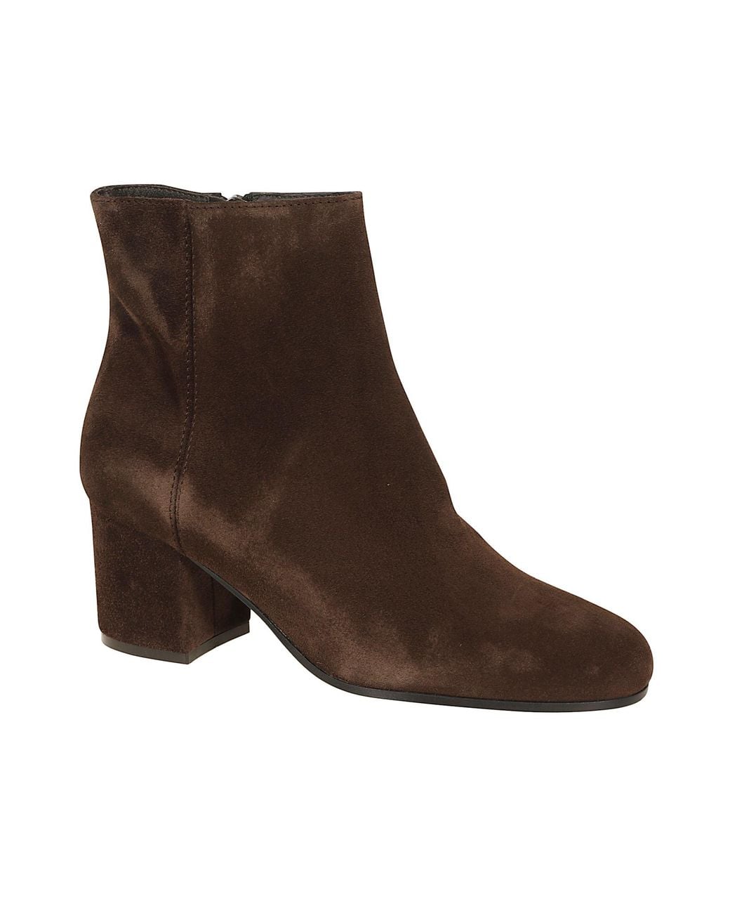Via Roma 15 Brown Chic Mini Block Heel Boots