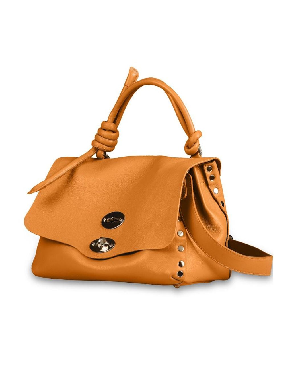 Zanellato Orange Logo Shoulder Bag