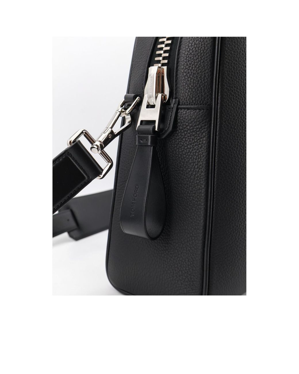 Tom Ford Black Top Handle Laptop Bag for men