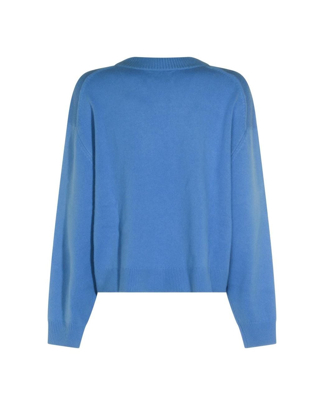 Anine Bing Blue V-Neck Knitted Jumper