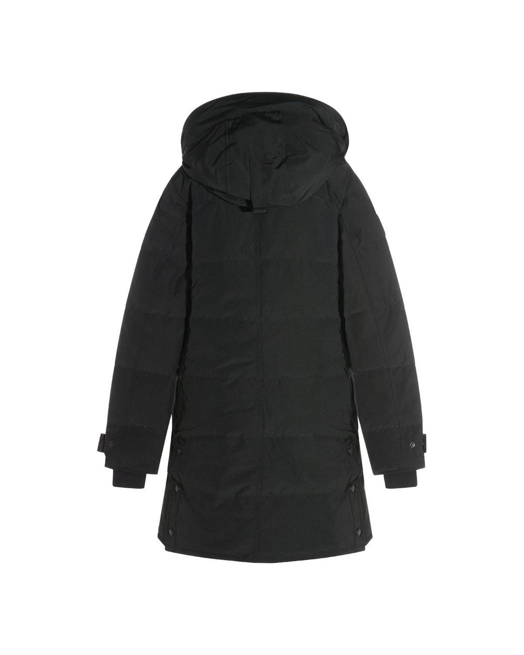 Canada Goose Black Shelburne Logo-Patch Parka