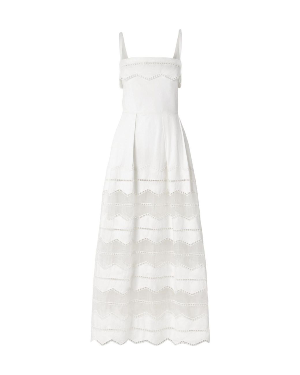 Elie Saab White Casual Midi Dress