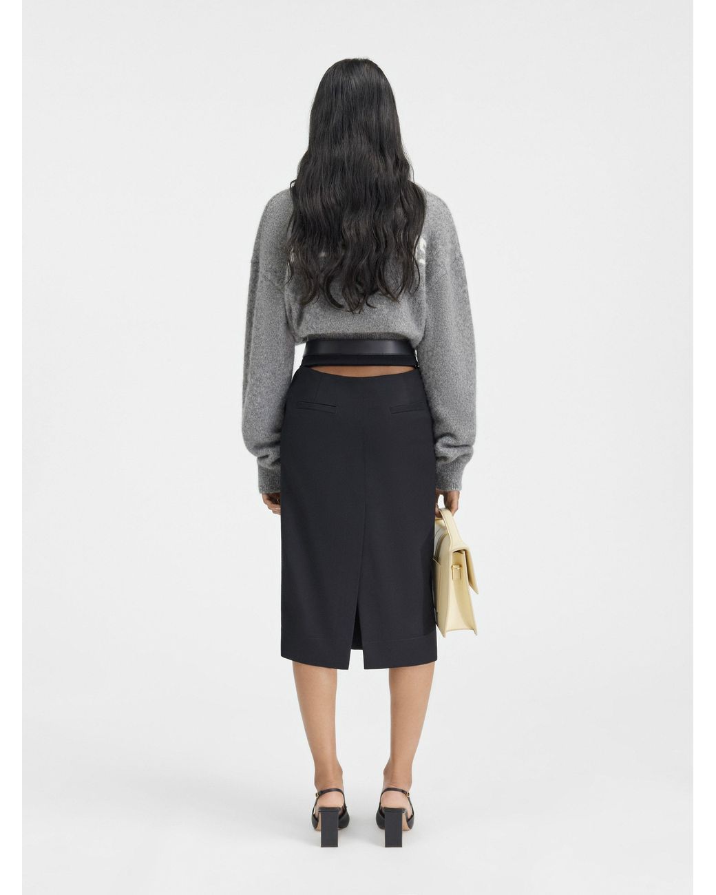 Jacquemus Black Pencil Skirt