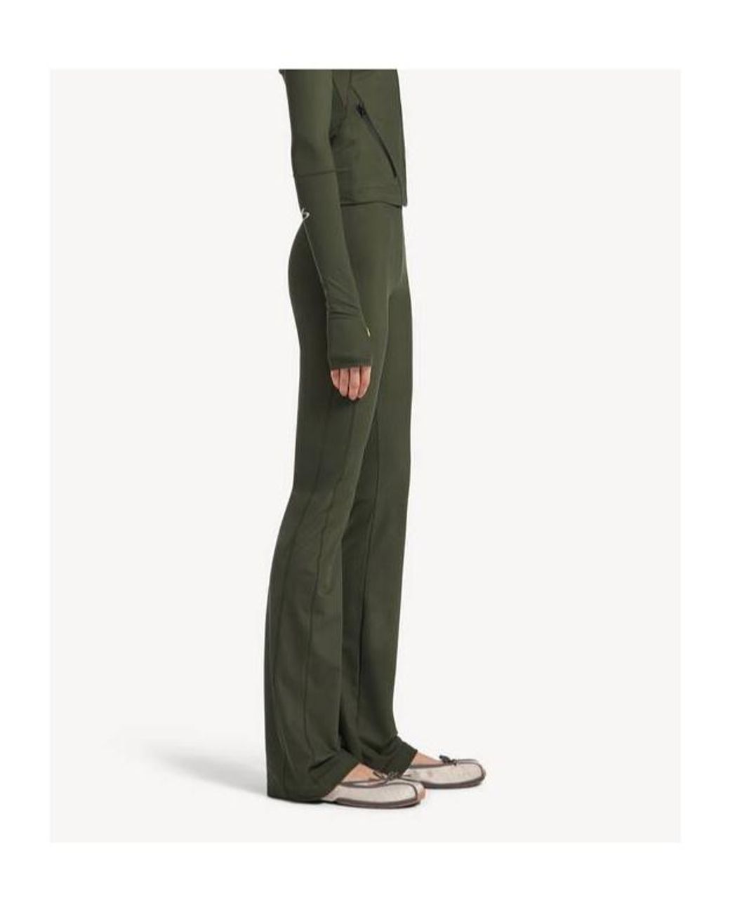 Balenciaga Green Techwear Flared Leggings