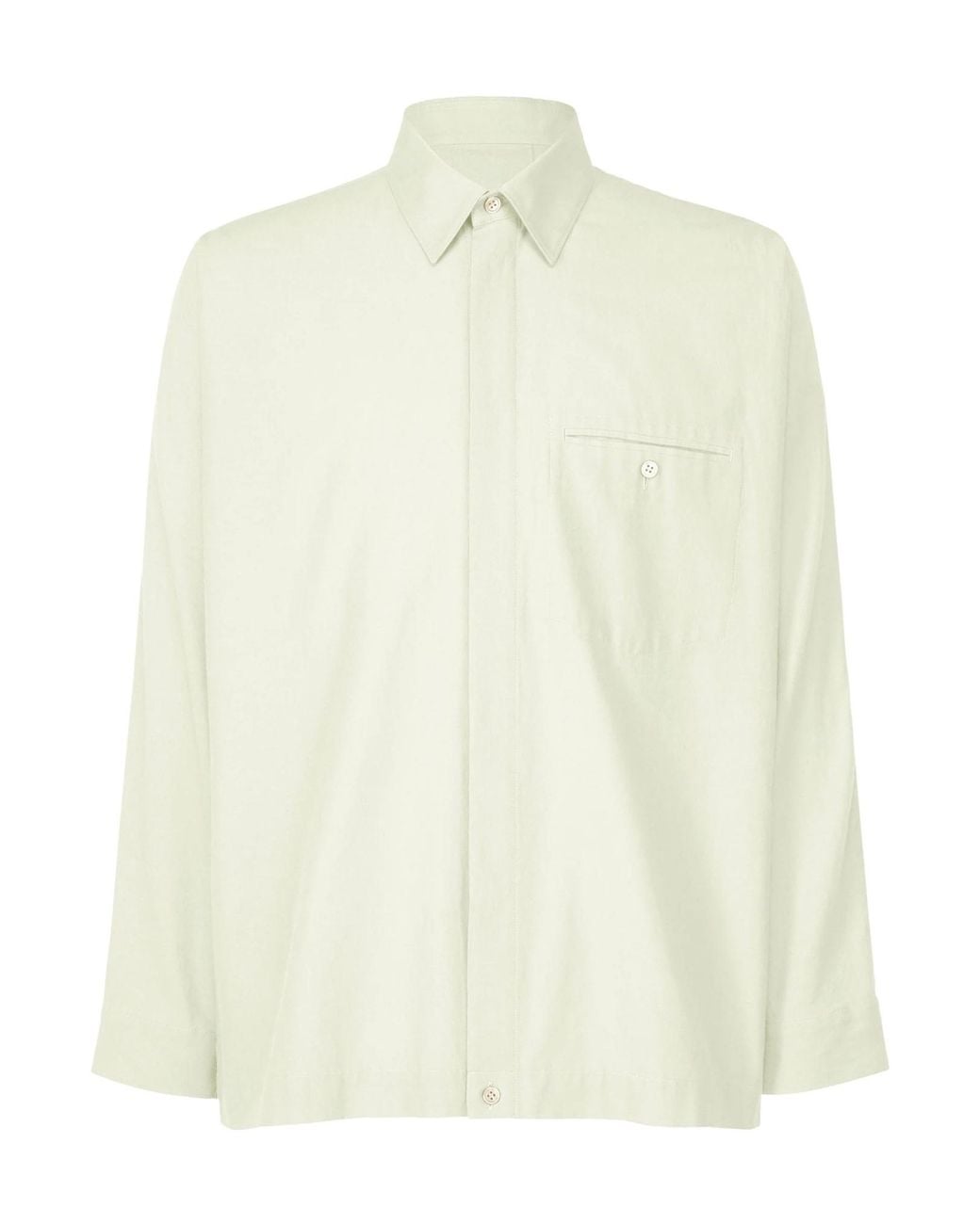 Homme Plissé Issey Miyake White Homme Plissé Issey Miyake Streamline Shirt for men