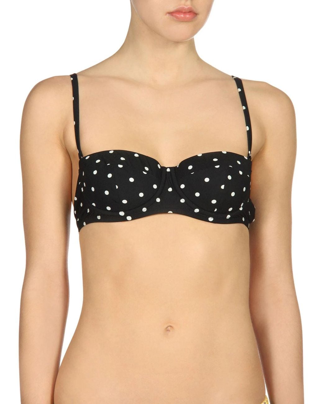 Dolce & Gabbana Black Polka Dot Bikini