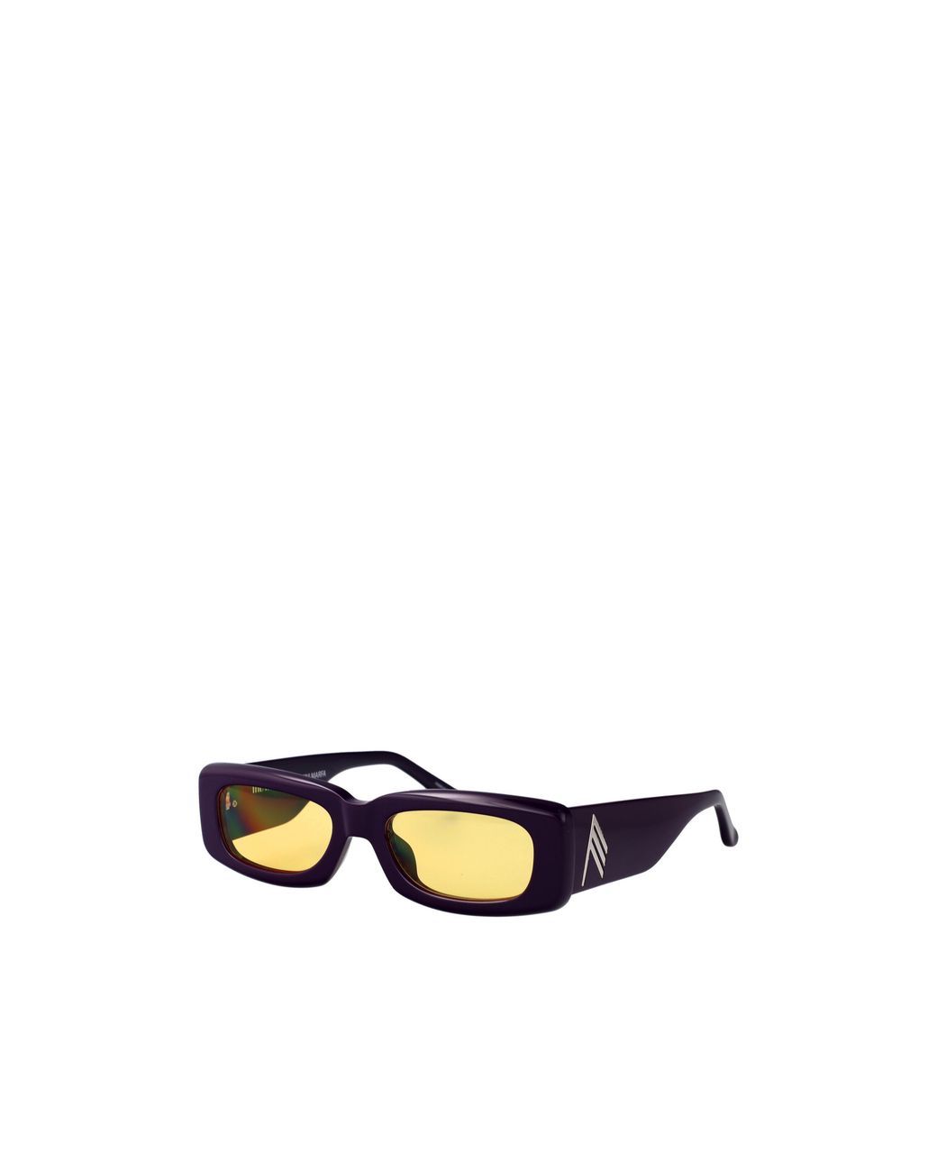 The Attico White Mini Marfa Sunglasses
