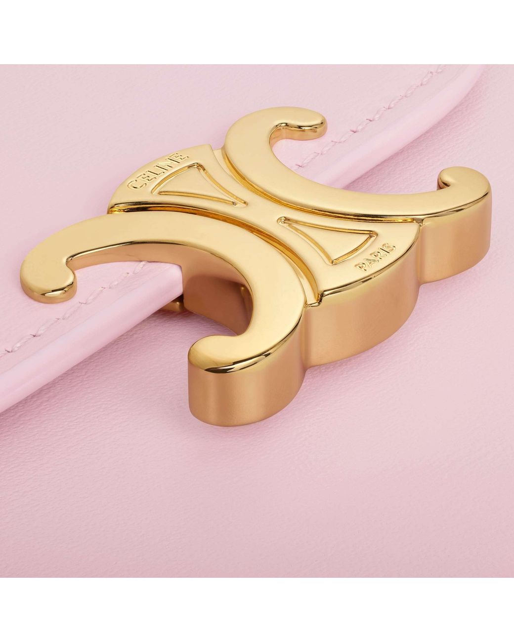Céline Pink Small Flap Wallet Triomphe