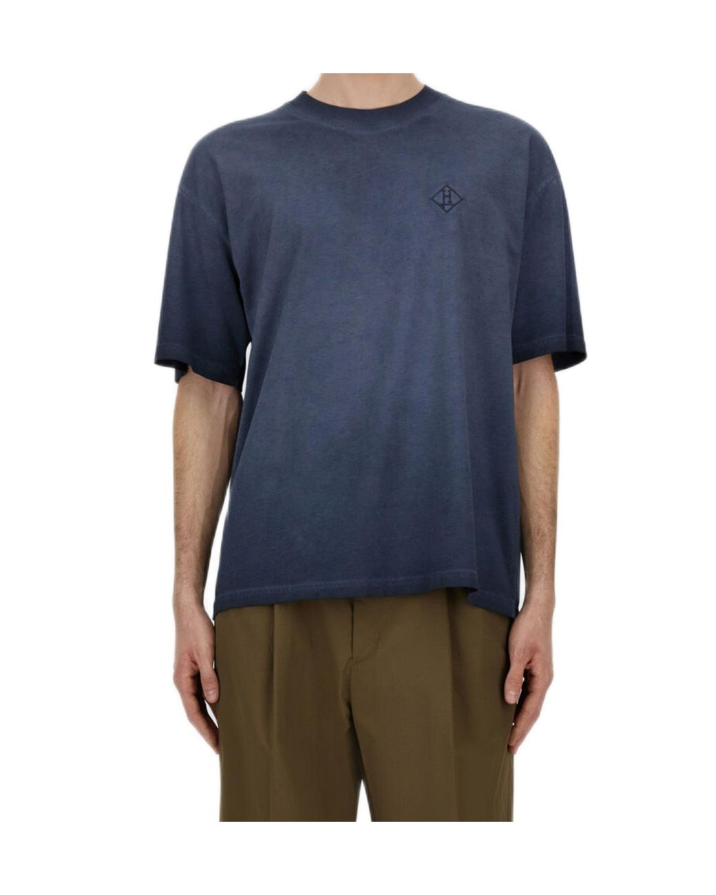Herno Blue Short-Sleeve T-Shirt for men