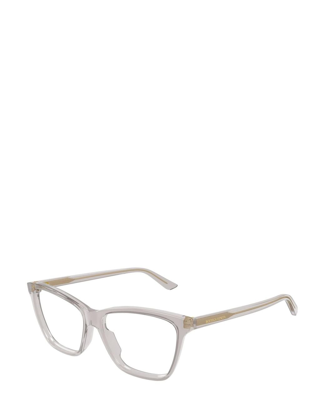Bottega Veneta White Eyewear Square Frame Glasses