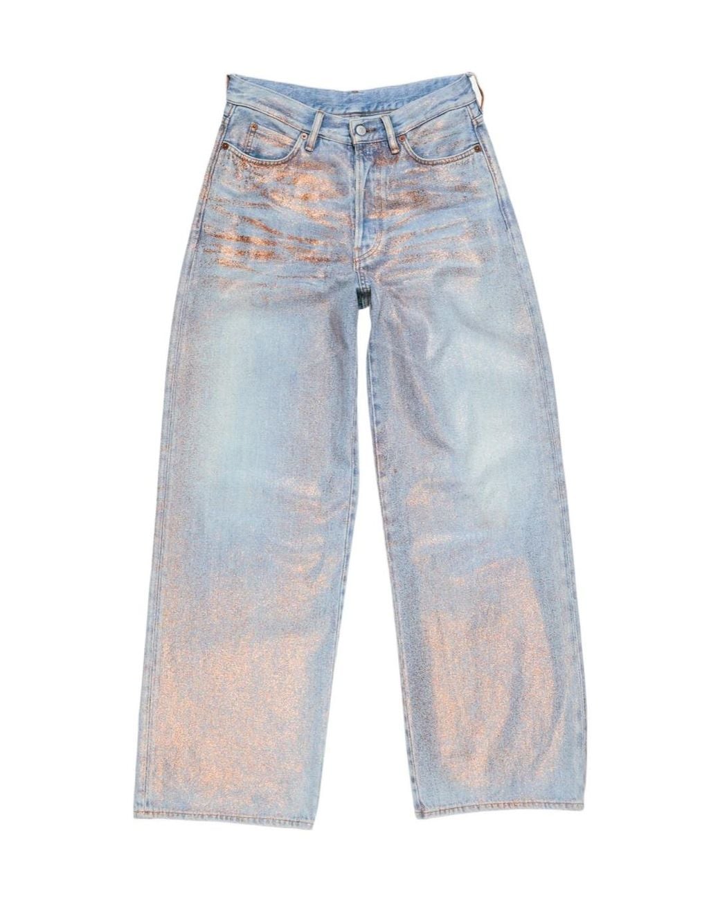 Acne Blue 1981 Loose Glitter Jeans for men