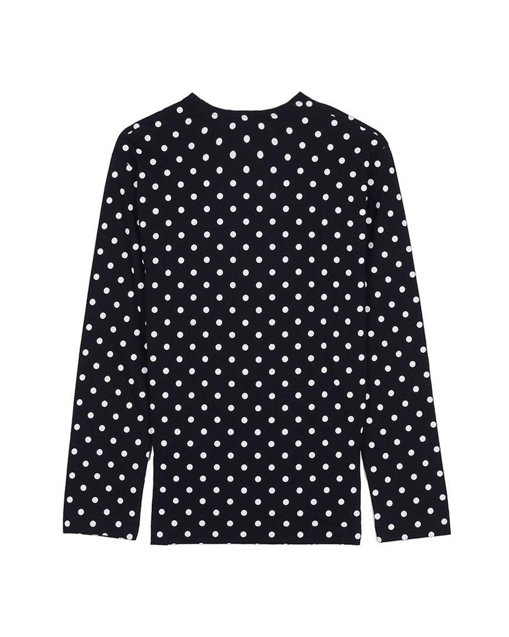 Comme des Garçons Blue Polka Dot Long-Sleeved T-Shirt for men