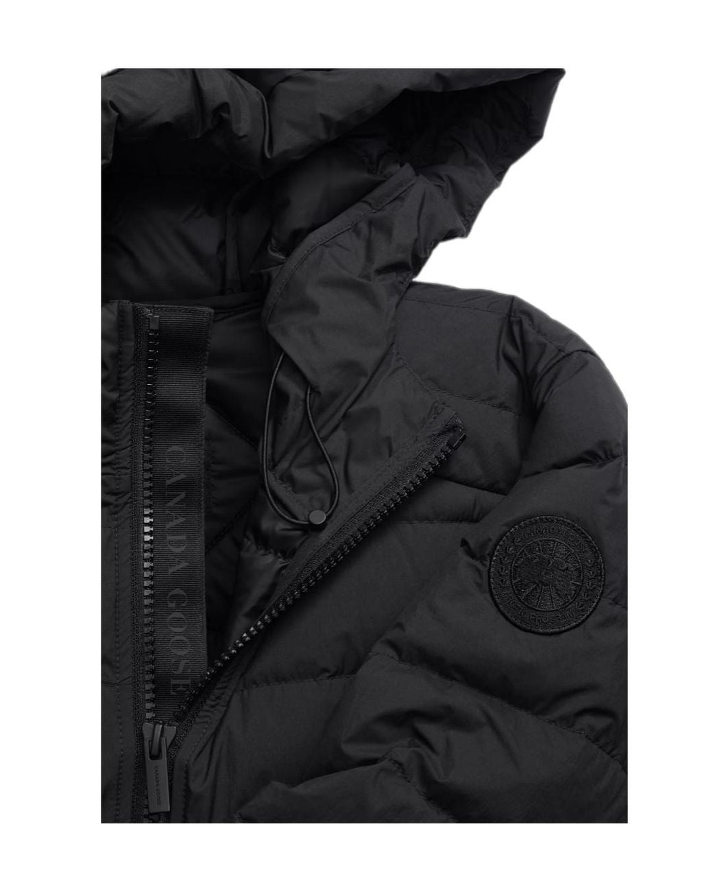 Canada Goose Black Crofton Quilted Hooded Jacket for men