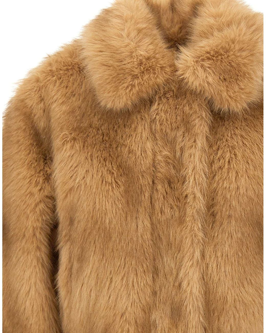 Stand Studio Brown Lena Faux Fur Jacket