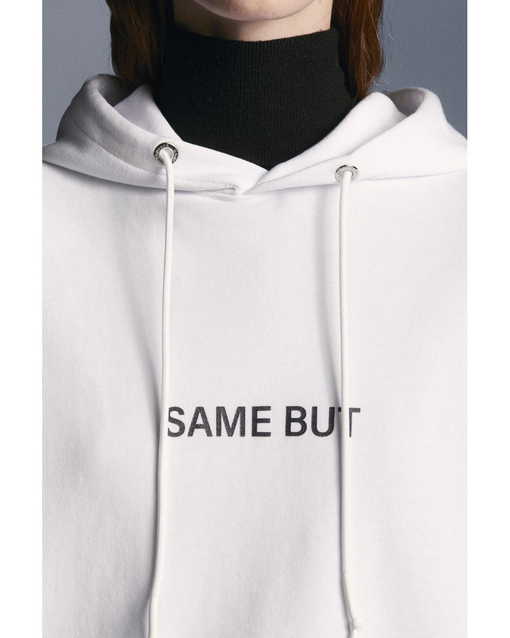 Moncler Gray Slogan-Print Hoodie