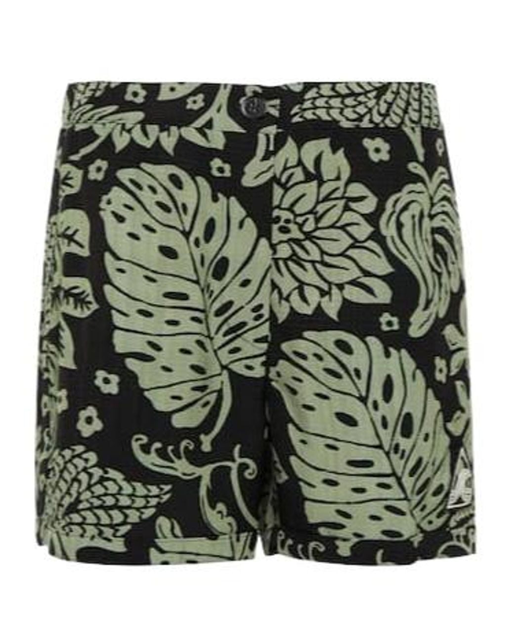 Jil Sander Green Printed Shorts